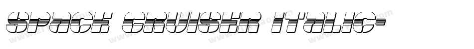 Space Cruiser Italic字体转换